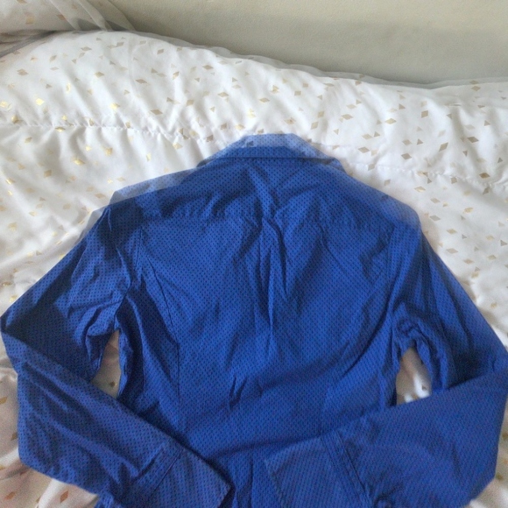 Express Design Studio Polka Dot Button Up Size S - image 7